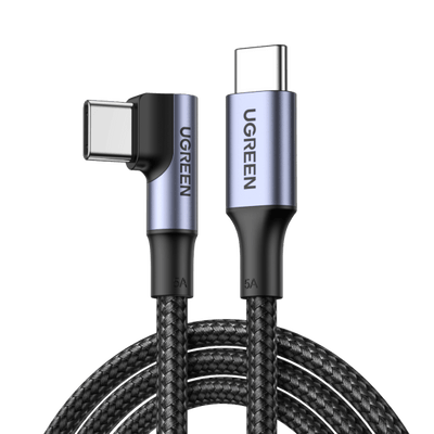 Ugreen USB-C to USB-C (Right Angle) 100W Charger Cable