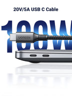 UGREEN USB C to USB C Charger Cable, 100W USB C Cable Fast Charging Data Sync Lead with E-Marker Chip - UGREEN-15215